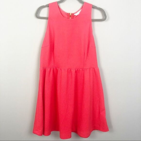 CHARMING CHARLIE | Dark Coral Zip Back Dress Large - Picture 1 of 7